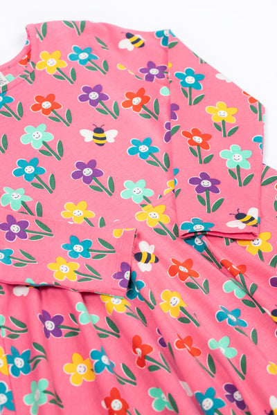 Frugi Sofia Skater Dress in Tulip Fun Flowers