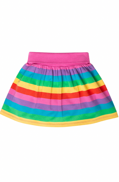 Frugi Spring Skort - Foxglove Rainbow Stripe-Kids-Ohh! By Gum - Shop Sustainable