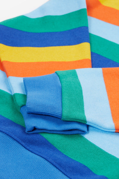 Frugi Superb Sweatshirt in Bold and Bright Stripe-Kids-Ohh! By Gum - Shop Sustainable