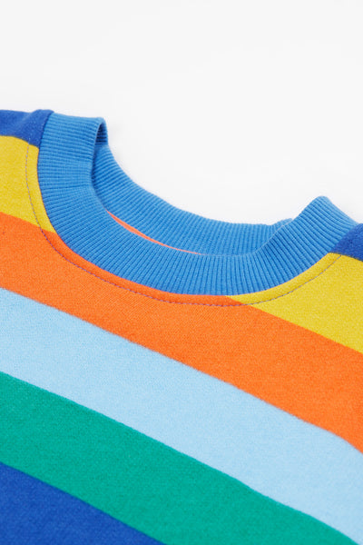 Frugi Superb Sweatshirt in Bold and Bright Stripe-Kids-Ohh! By Gum - Shop Sustainable