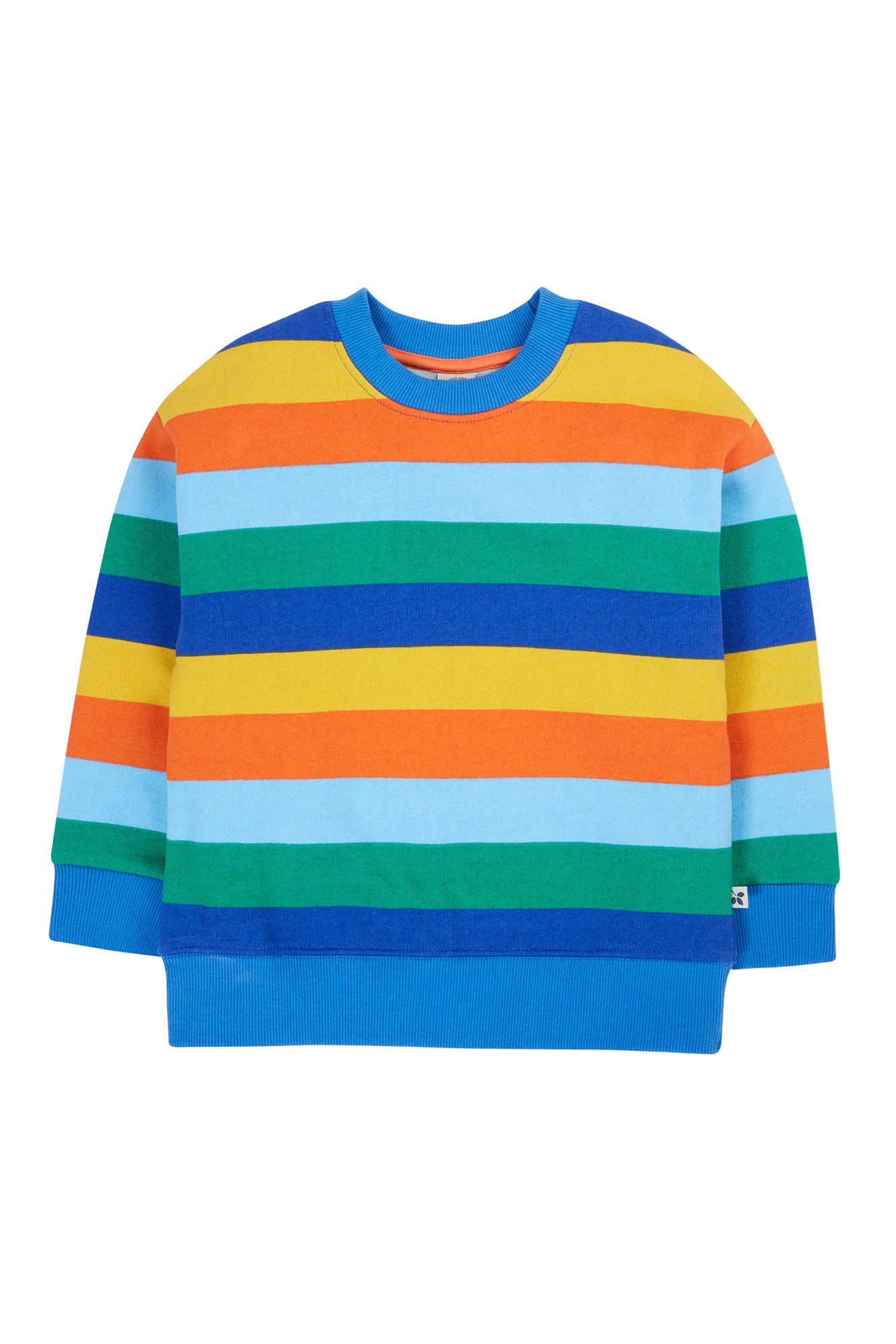 Frugi Superb Sweatshirt in Bold and Bright Stripe-Kids-Ohh! By Gum - Shop Sustainable