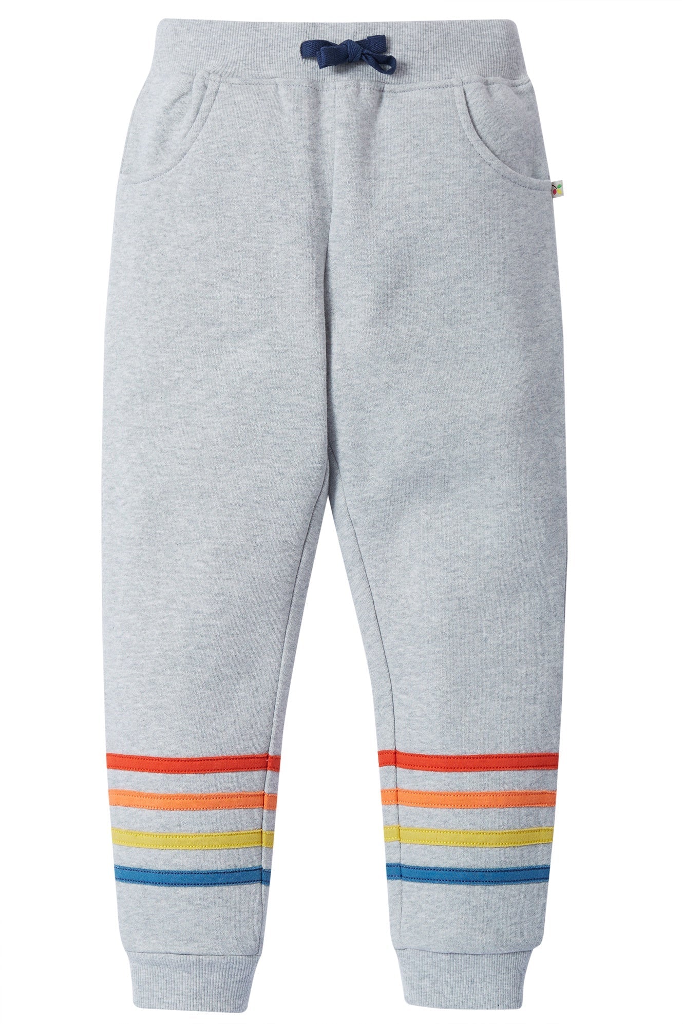 Frugi Switch Jago Joggers in Grey Marl/Rainbow-Kids-Ohh! By Gum - Shop Sustainable