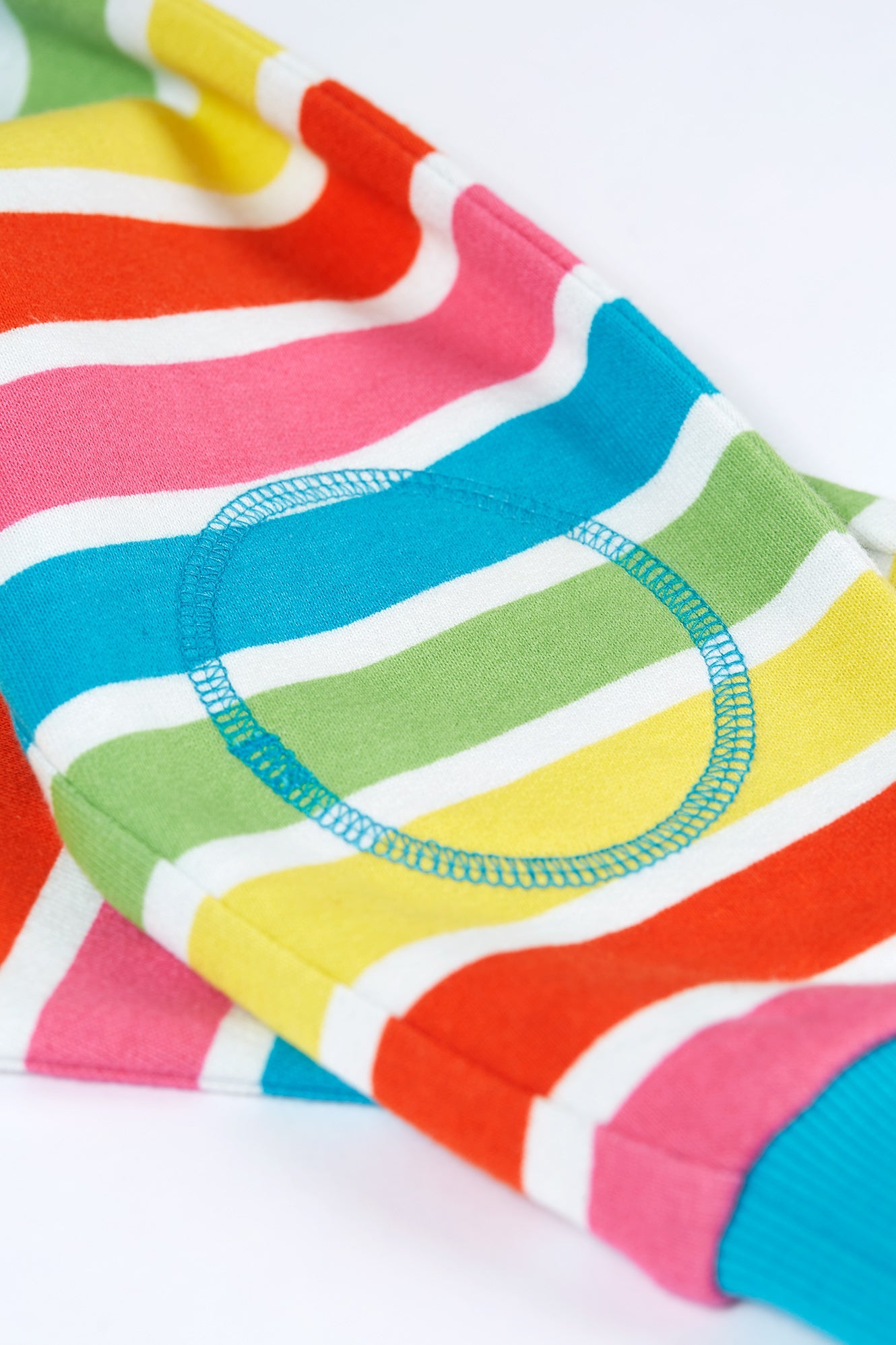 Frugi Switch Snuggle Crawlers in Soft White Rainbows-Kids-Ohh! By Gum - Shop Sustainable