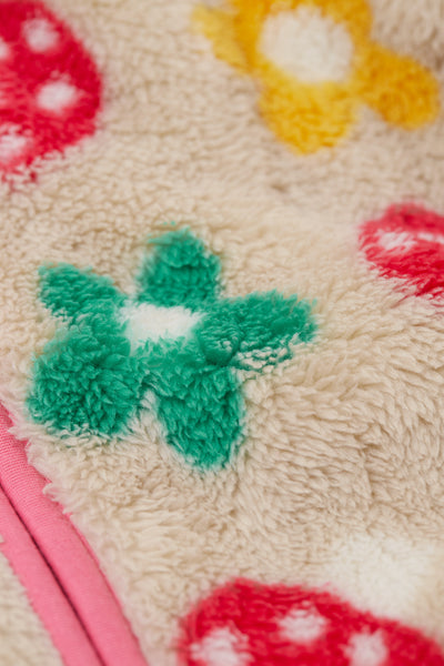 Frugi Zipped Ted Fleece Jacket in Mushroom Field