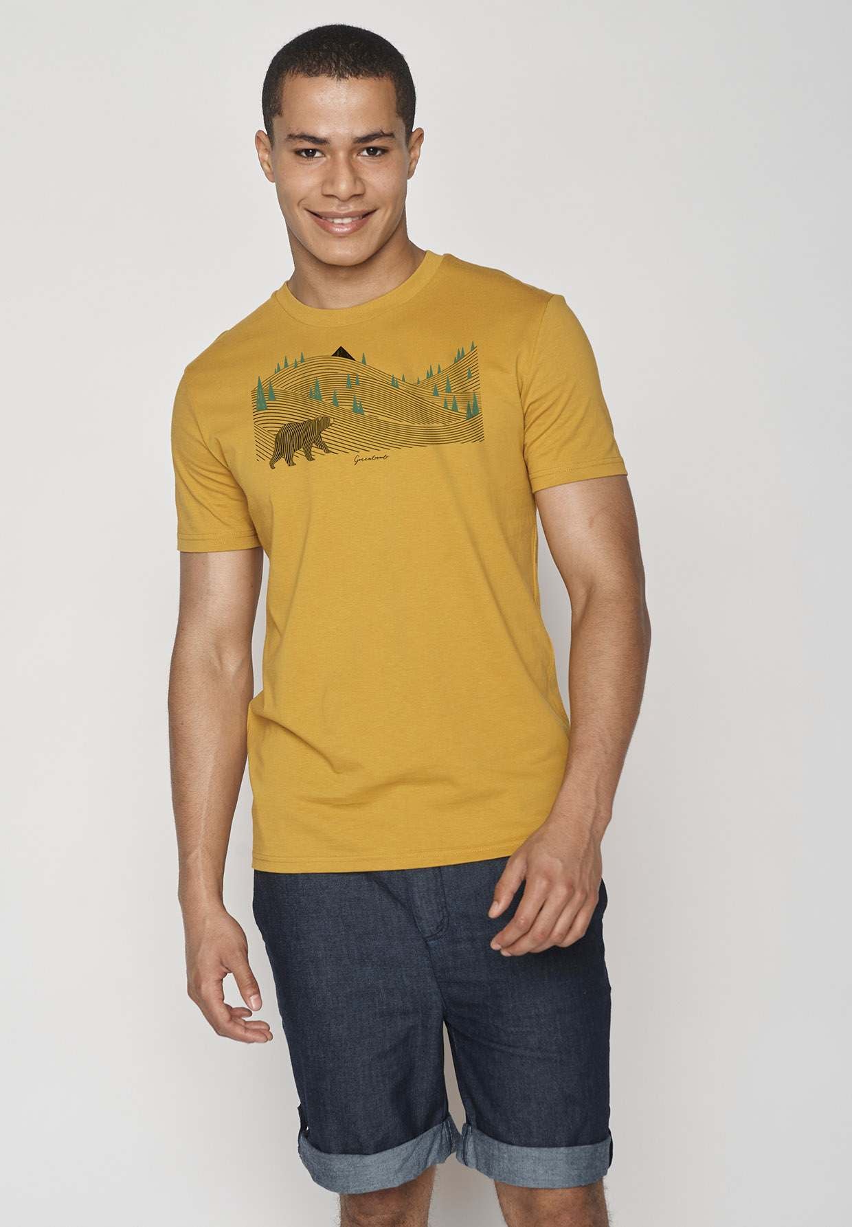 Greenbomb Animal Bearland Guide GOTS - Ochre-Mens-Ohh! By Gum - Shop Sustainable