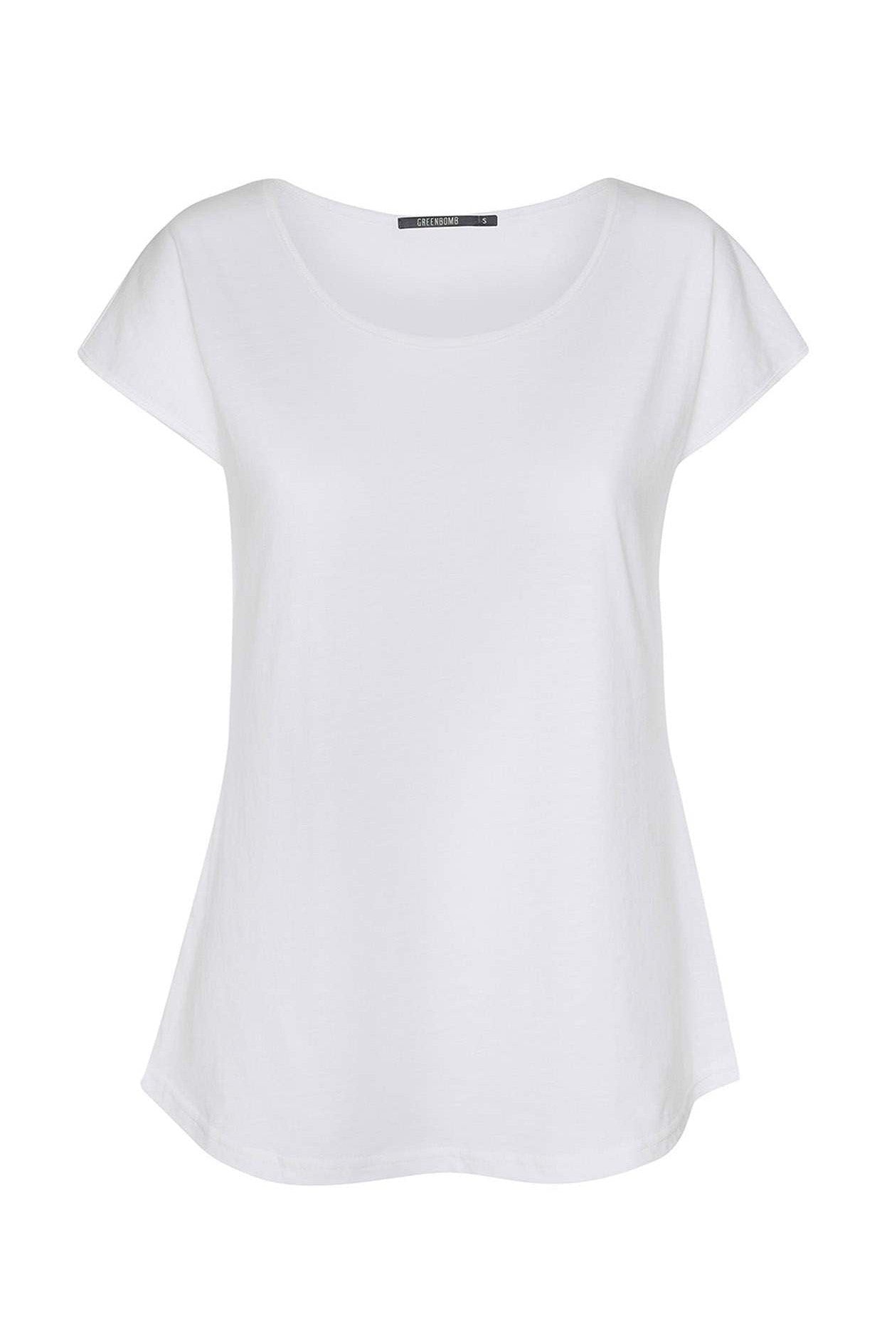 Greenbomb Basic Cool GOTS Tee - White-Womens-Ohh! By Gum - Shop Sustainable