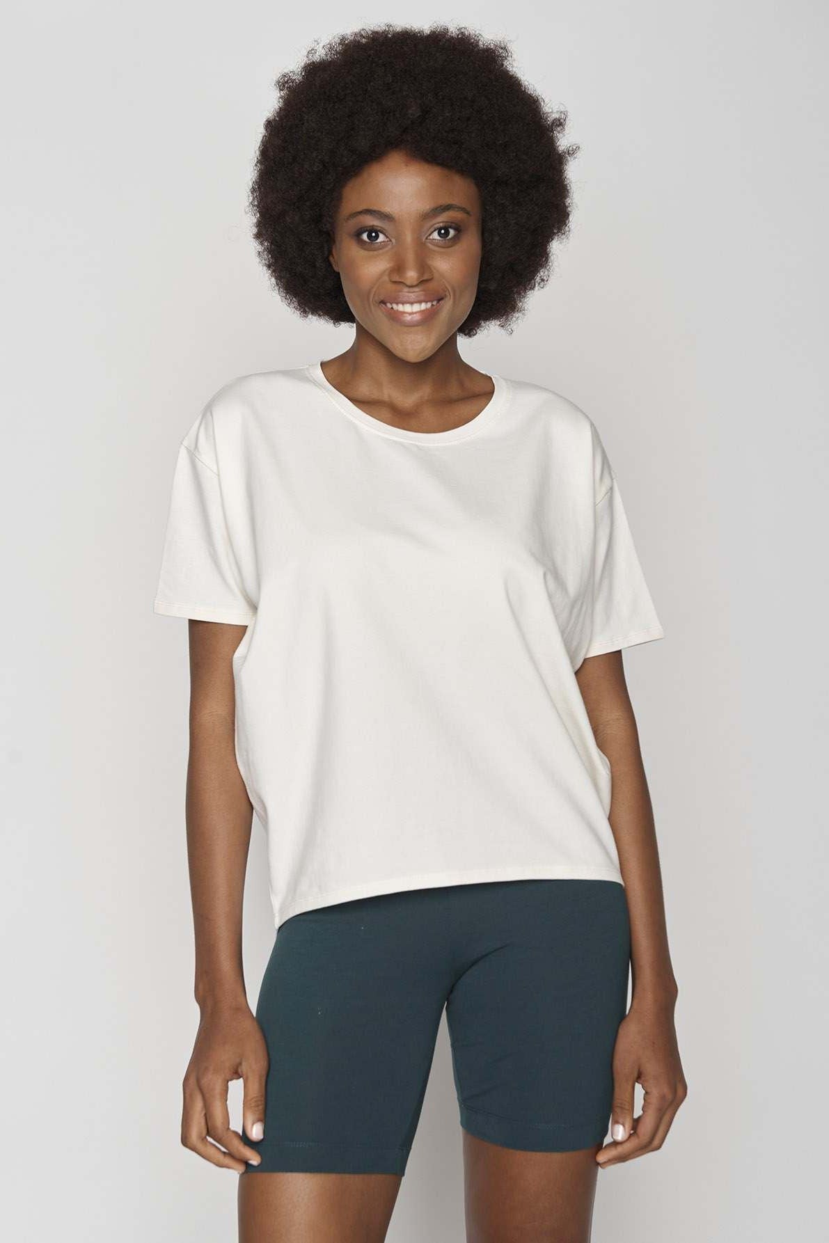 Greenbomb Basic Feel GOTS Shirt - Creme White-Womens-Ohh! By Gum - Shop Sustainable