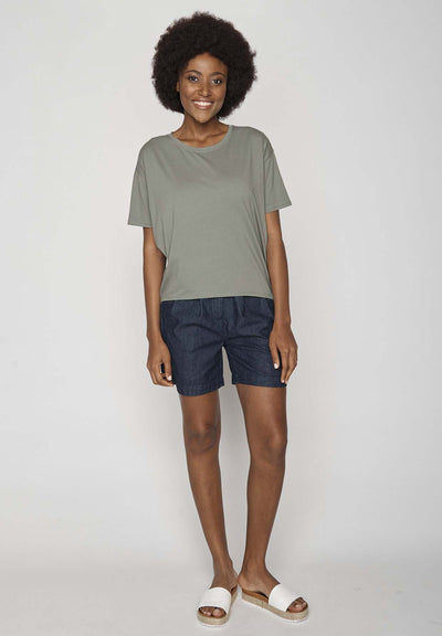 Greenbomb Basic Feel GOTS Shirt - Olive-Womens-Ohh! By Gum - Shop Sustainable
