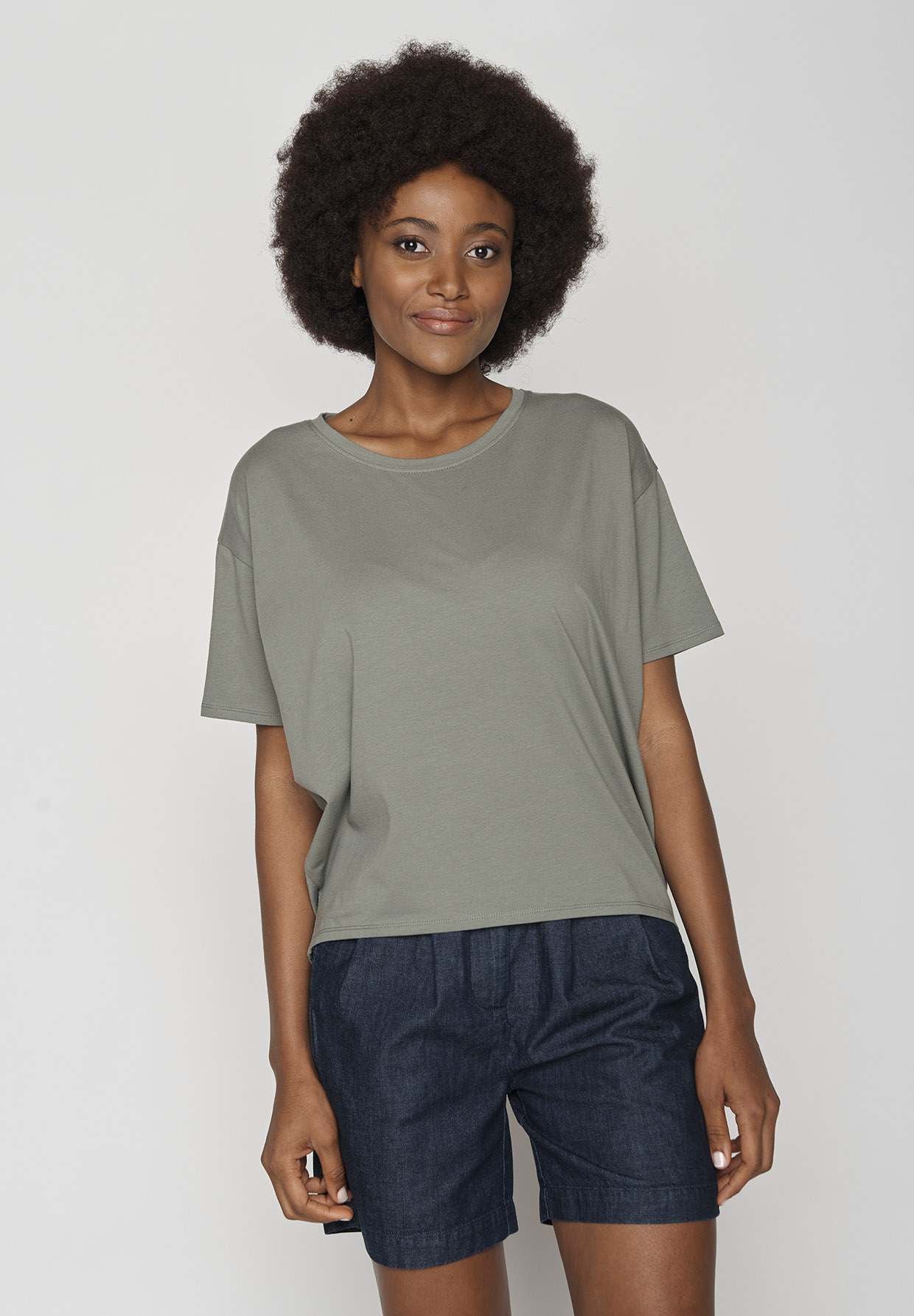 Greenbomb Basic Feel GOTS Shirt - Olive-Womens-Ohh! By Gum - Shop Sustainable