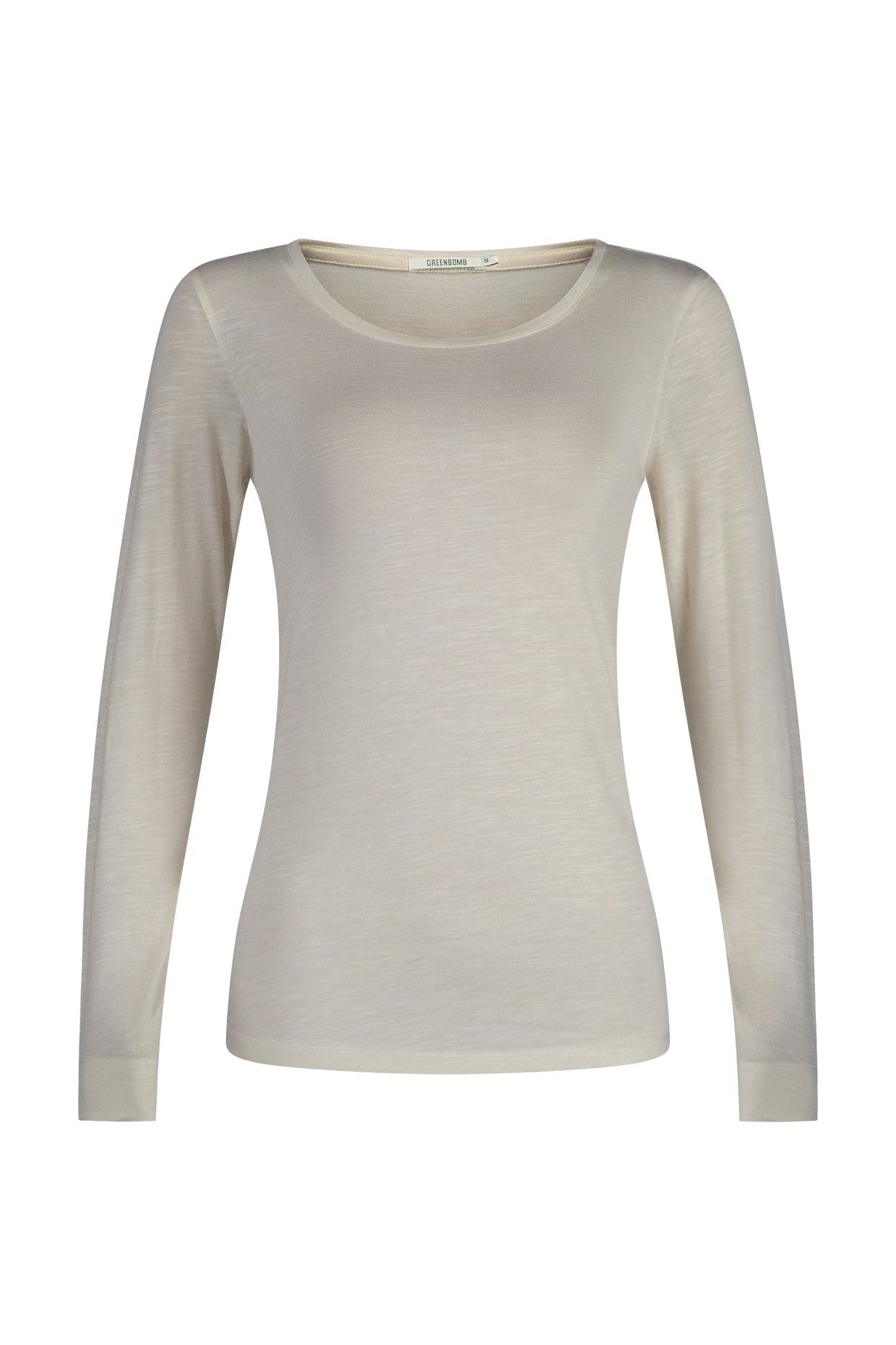 Greenbomb Basic (Mind/Longsleeve) | Creme White-Womens-Ohh! By Gum - Shop Sustainable