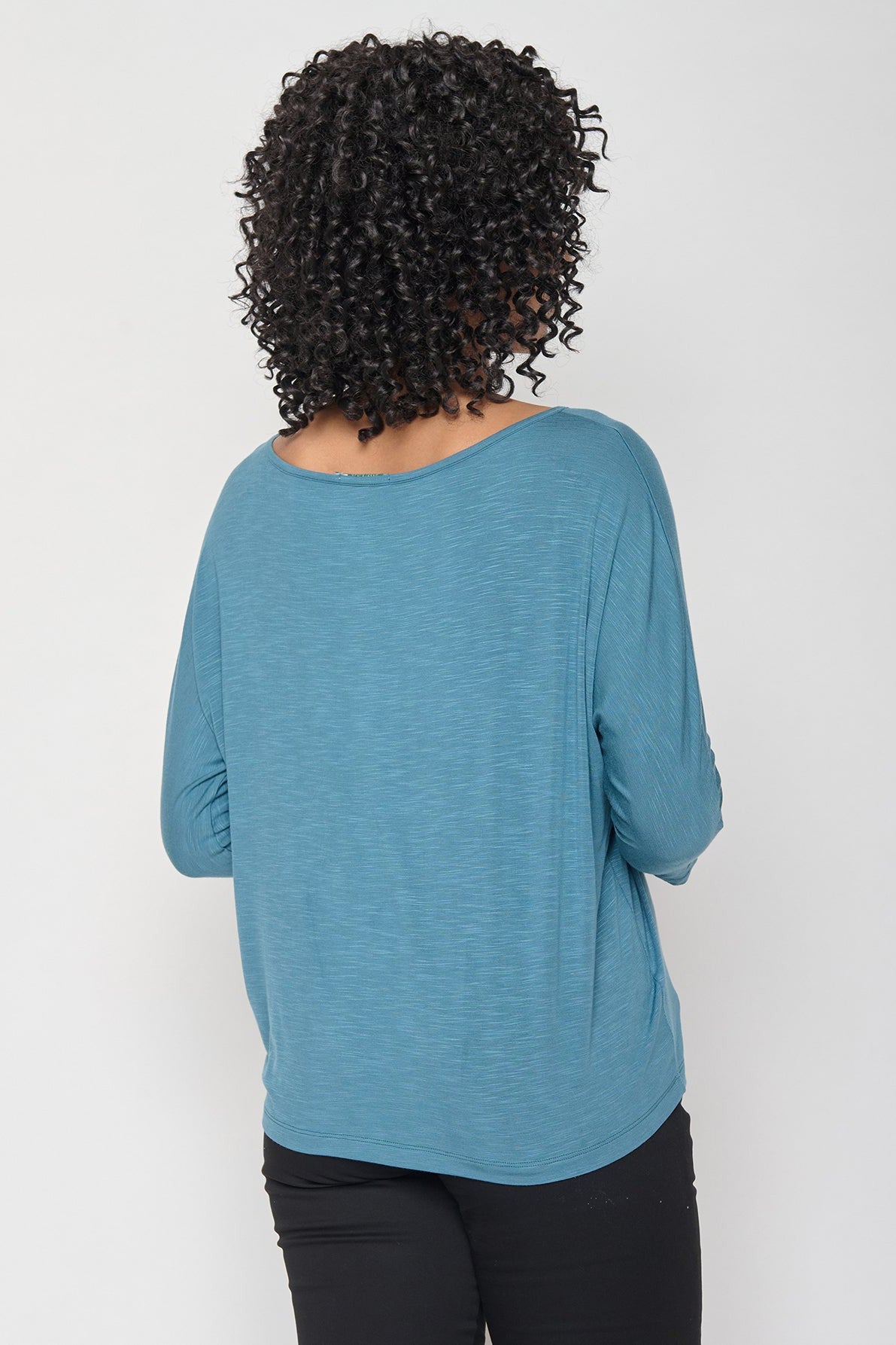 Greenbomb Basic Simper Longsleeve Top - Steelblue-Womens-Ohh! By Gum - Shop Sustainable