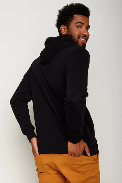 Greenbomb Basic (Star/Hooded Sweater/GOTS) | Black