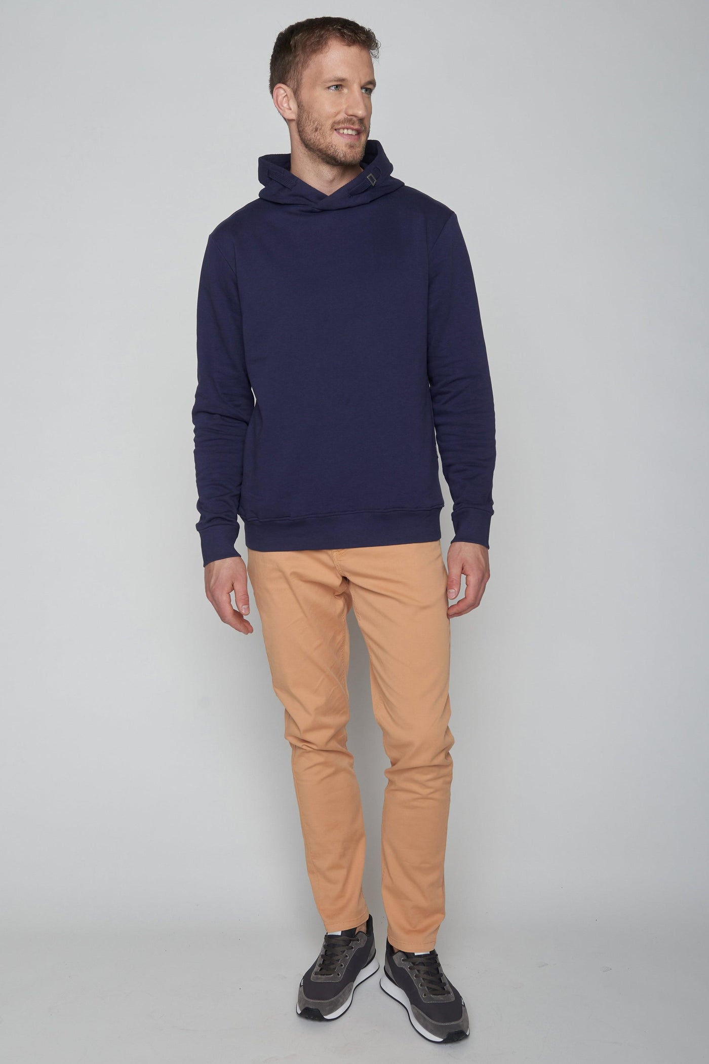 Greenbomb GOTS Organic Basic Star Hoodie in Navy