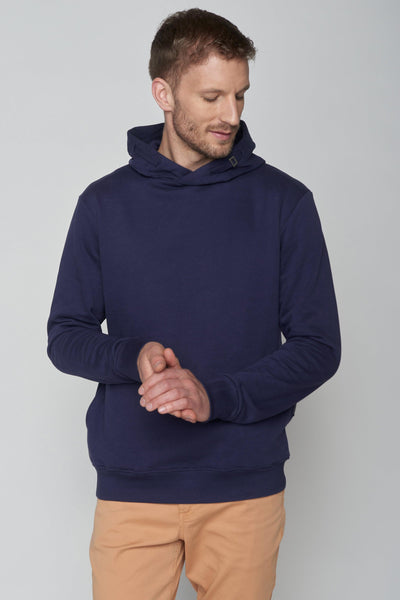 Greenbomb GOTS Organic Basic Star Hoodie in Navy
