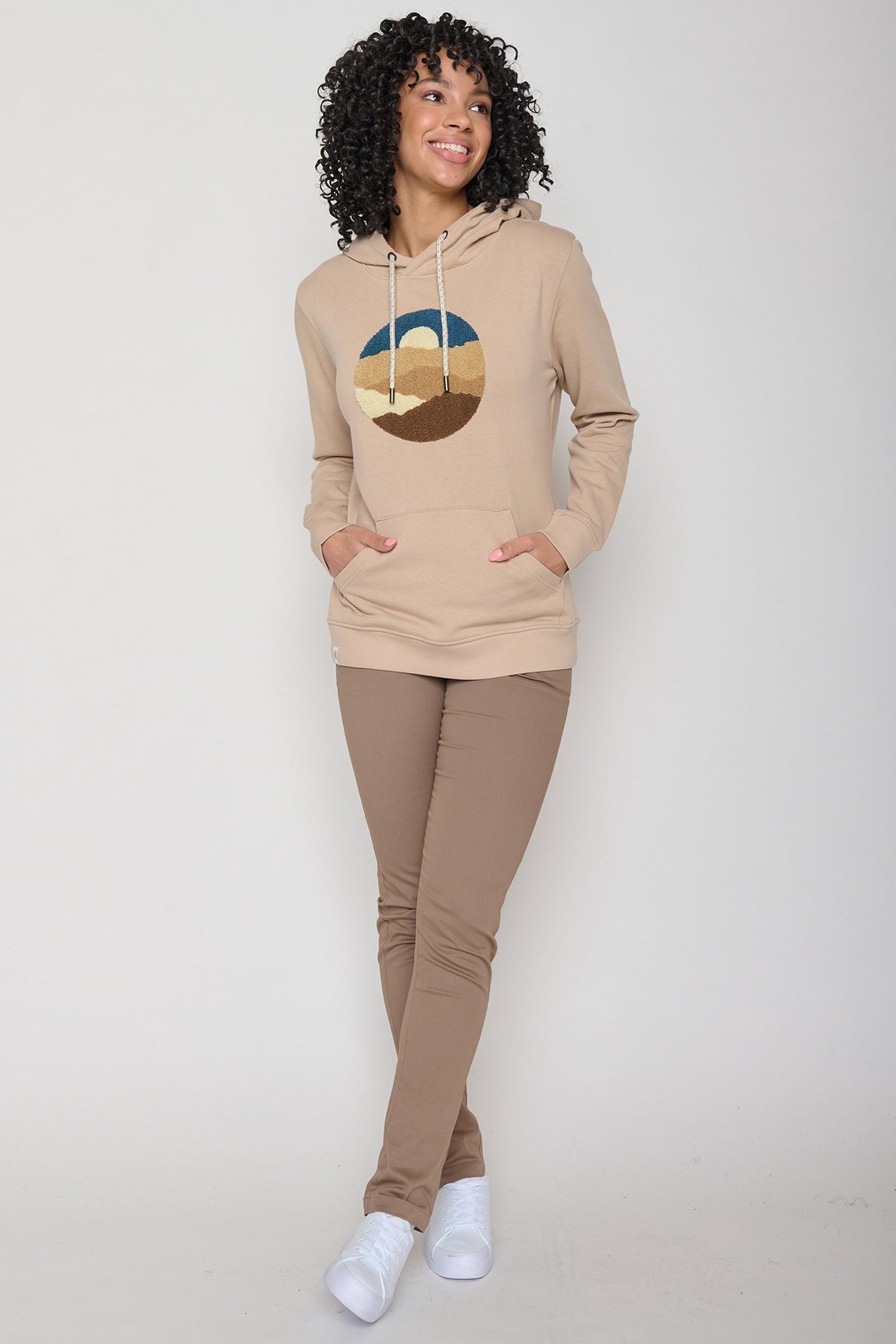 Greenbomb Nature Levels Latte (Chipper/Hoodie/GOTS)-Womens-Ohh! By Gum - Shop Sustainable