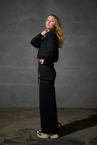 Henriette Steffensen Black Cargo Trousers