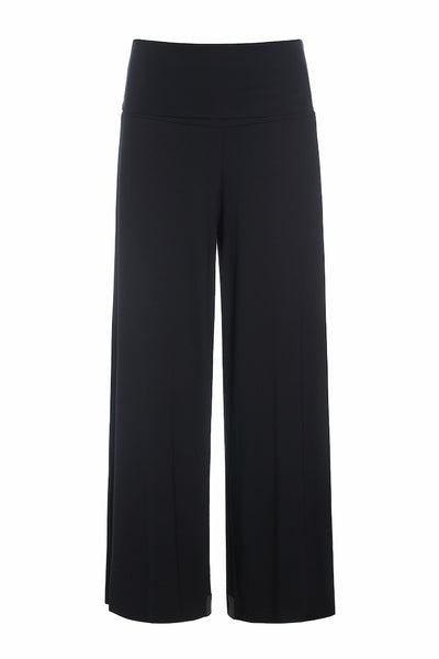 Henriette Steffensen Black Fold Down Waist Pants