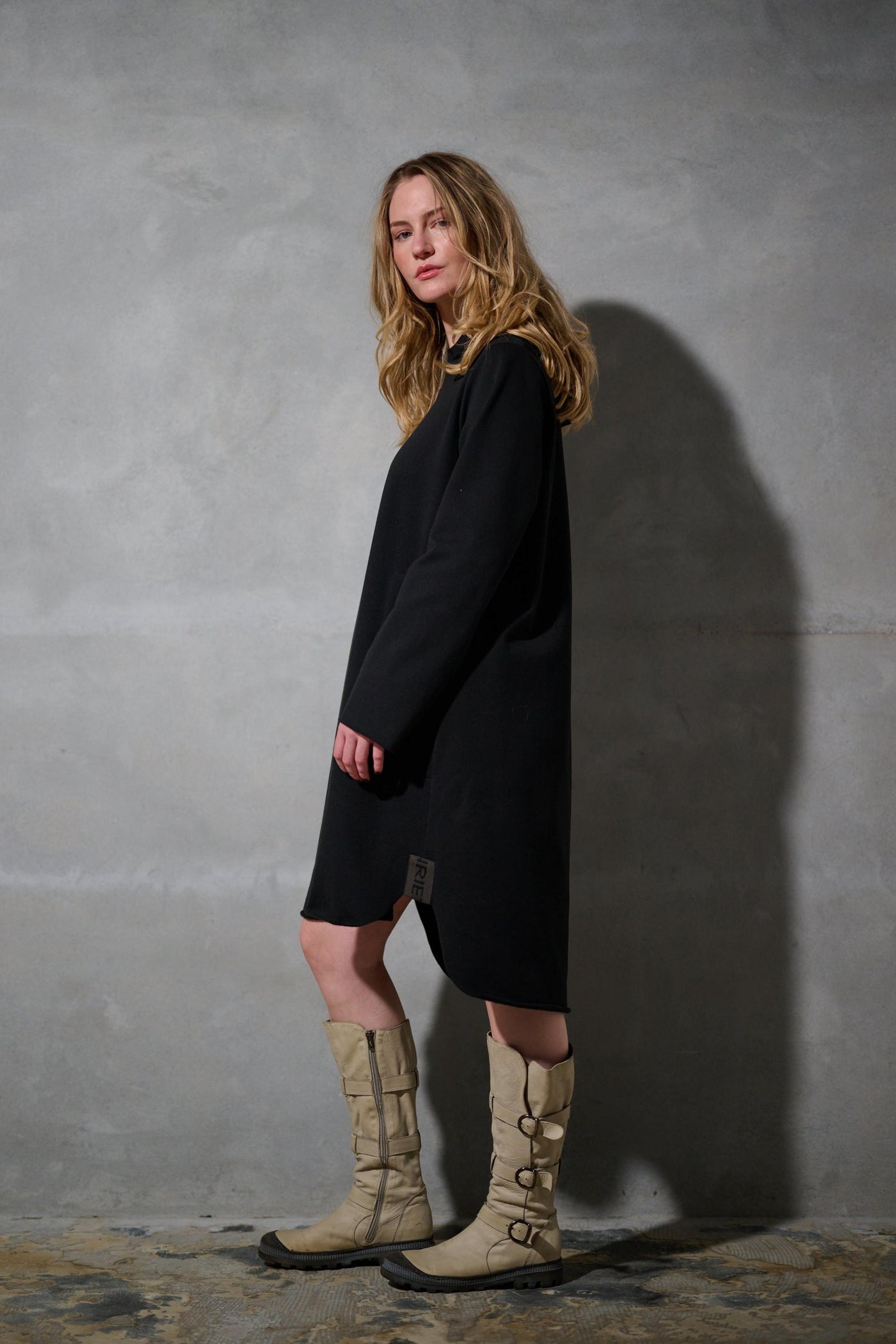 Henriette Steffensen Black Sweat Dress