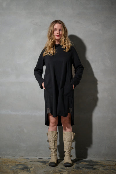 Henriette Steffensen Black Sweat Dress