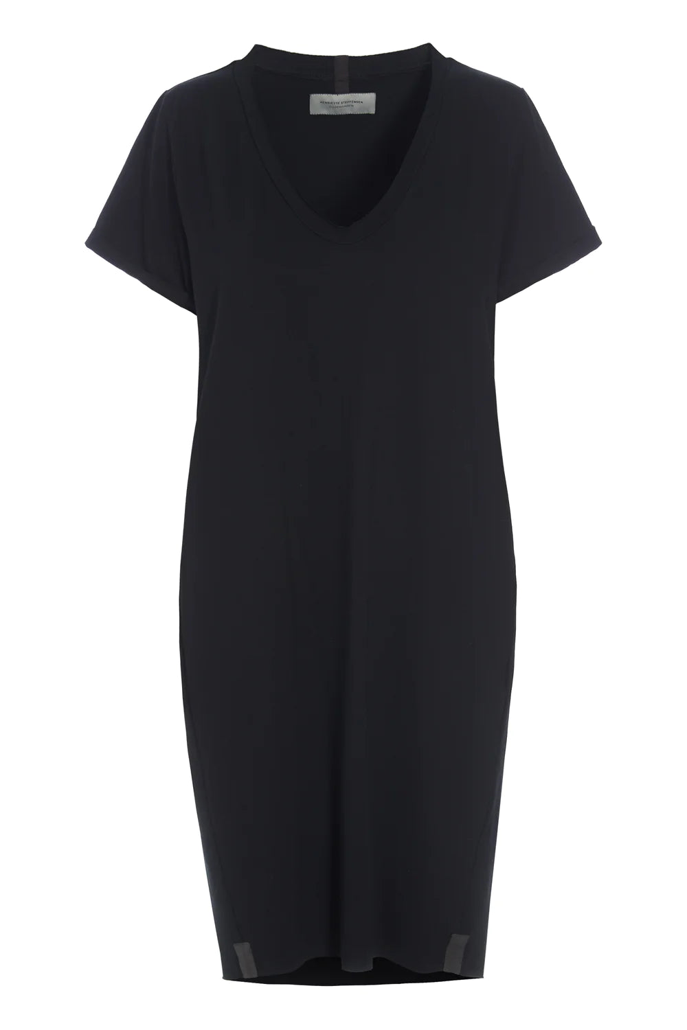 Henriette Steffensen Black V-Neck Dress-Womens-Ohh! By Gum - Shop Sustainable
