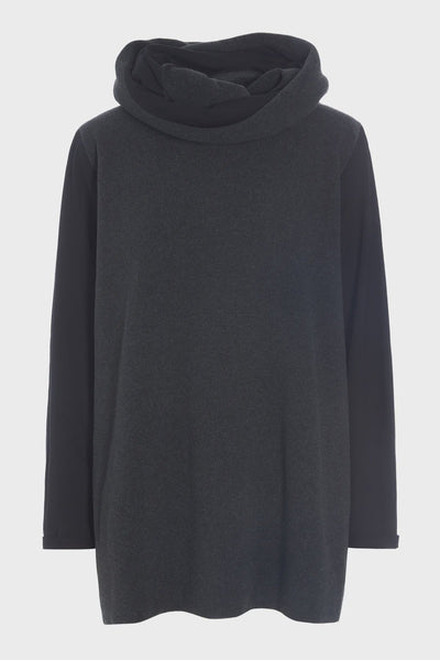 Henriette Steffensen Blouse Mix in Black/Soft Black-Womens-Ohh! By Gum - Shop Sustainable