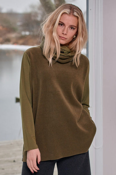 Henriette Steffensen Blouse Mix in Moss-Womens-Ohh! By Gum - Shop Sustainable