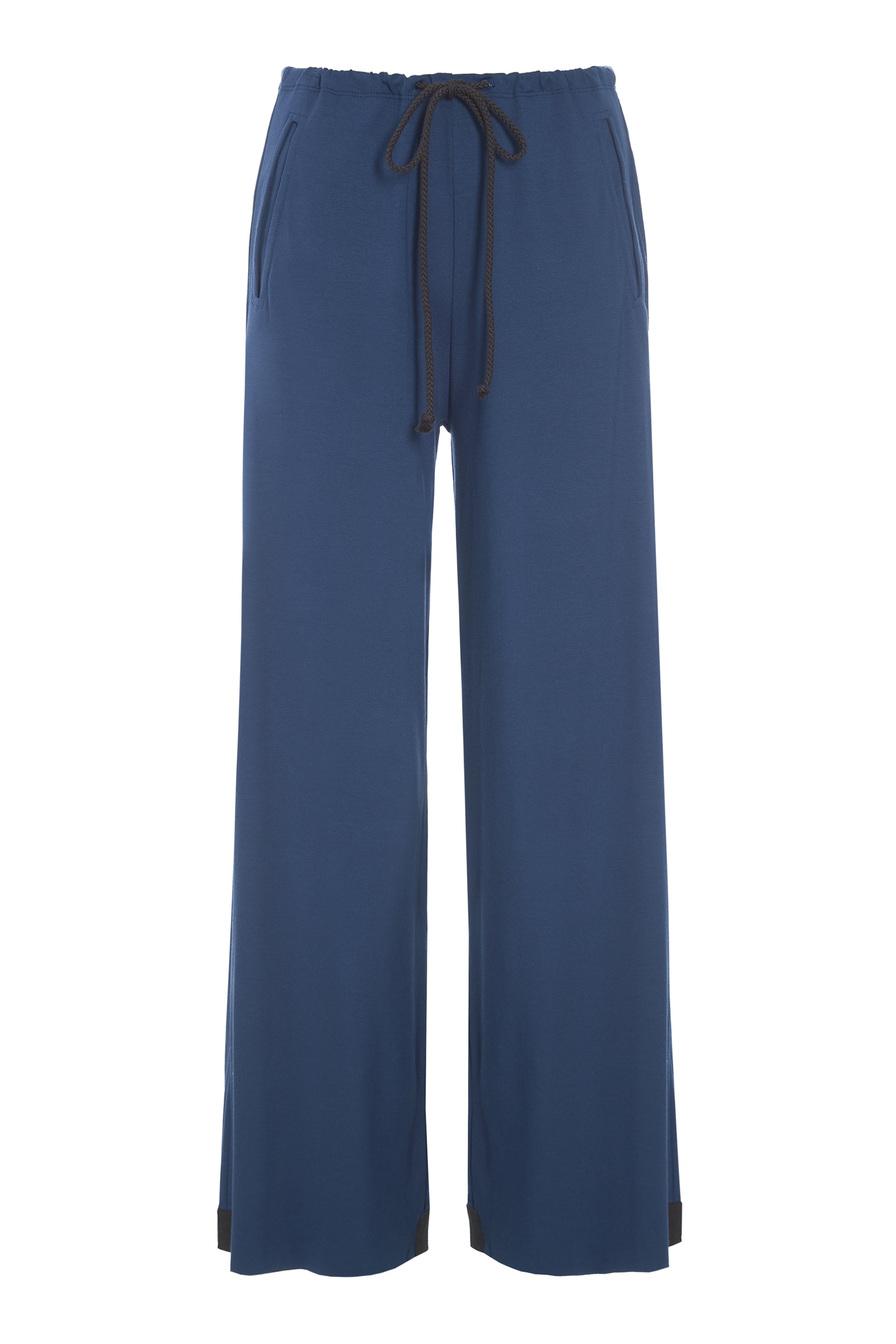 Henriette Steffensen Blue No Waste Flare Trousers Long-Womens-Ohh! By Gum - Shop Sustainable