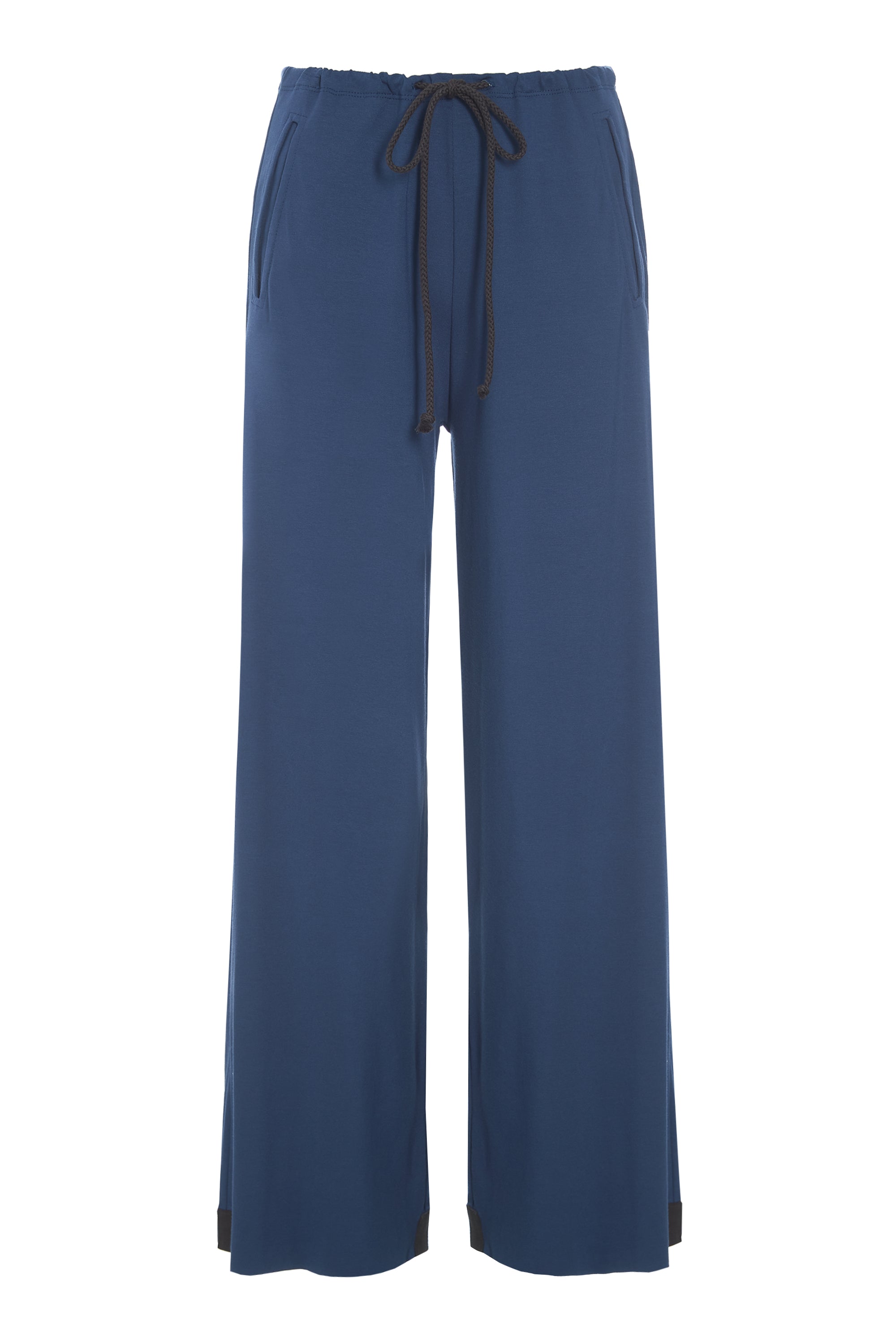 Henriette Steffensen Blue No Waste Flare Trousers Long-Womens-Ohh! By Gum - Shop Sustainable