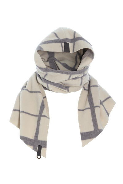 Henriette Steffensen Clan Print Kit Scarf w/ Hood