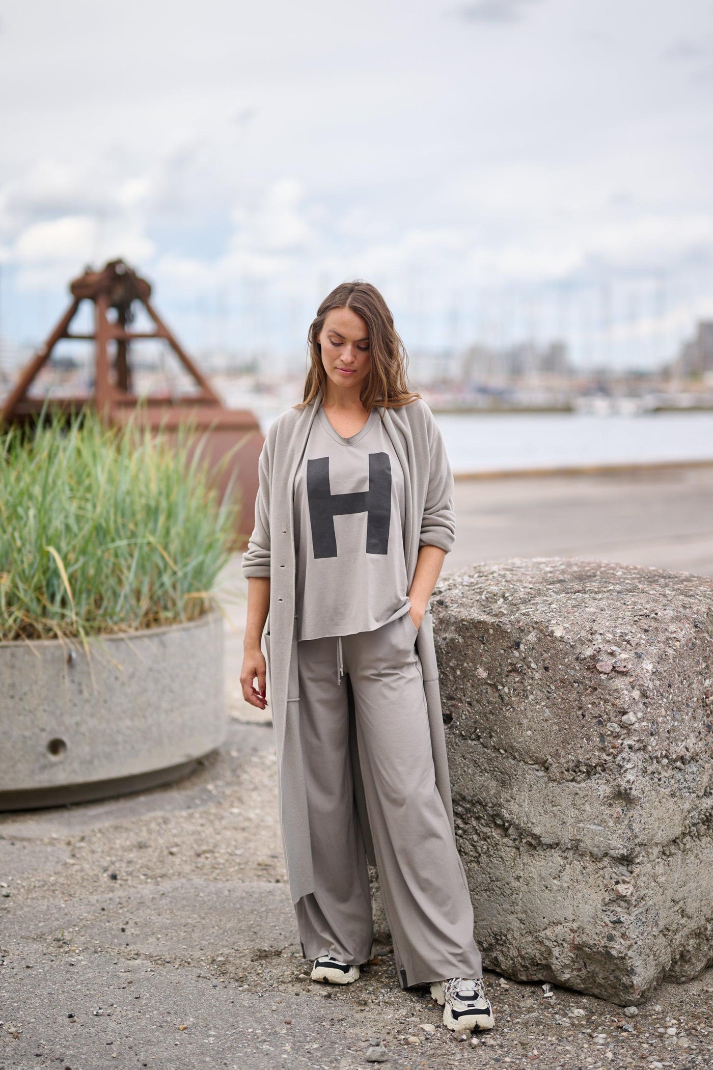 Henriette Steffensen Elephant Flare Trousers-Womens-Ohh! By Gum - Shop Sustainable