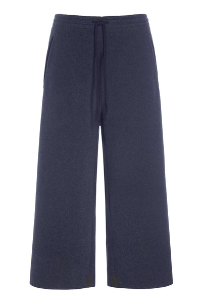 Henriette Steffensen Flare Trousers 3/4 Length in Evening Blue