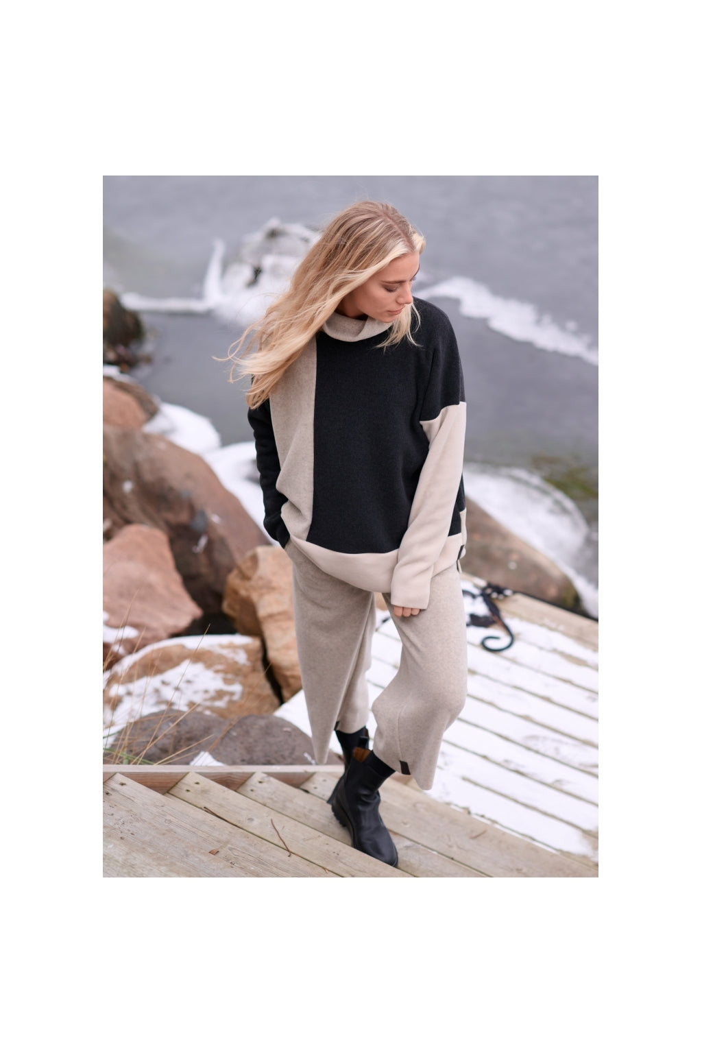Henriette Steffensen Fleece Trousers in Sand-Womens-Ohh! By Gum - Shop Sustainable
