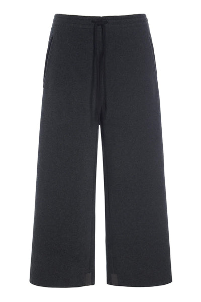 Henriette Steffensen Fleece Trousers in Soft Black-Womens-Ohh! By Gum - Shop Sustainable