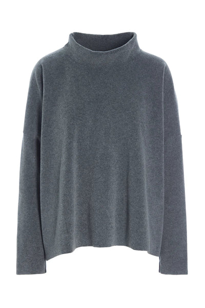 Henriette Steffensen Grey Fleece Blouse-Womens-Ohh! By Gum - Shop Sustainable