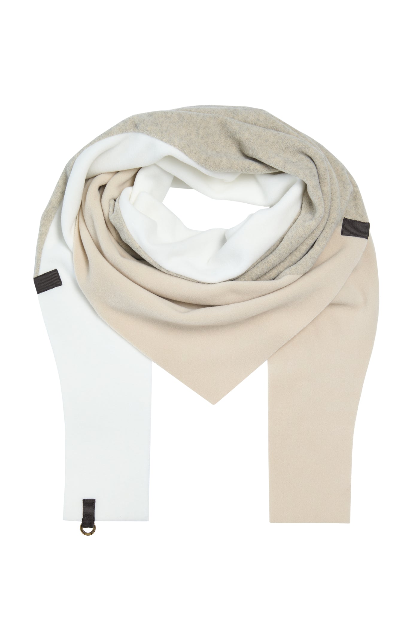 Henriette Steffensen Kit/OW/Sand Triangle Scarf-Womens-Ohh! By Gum - Shop Sustainable