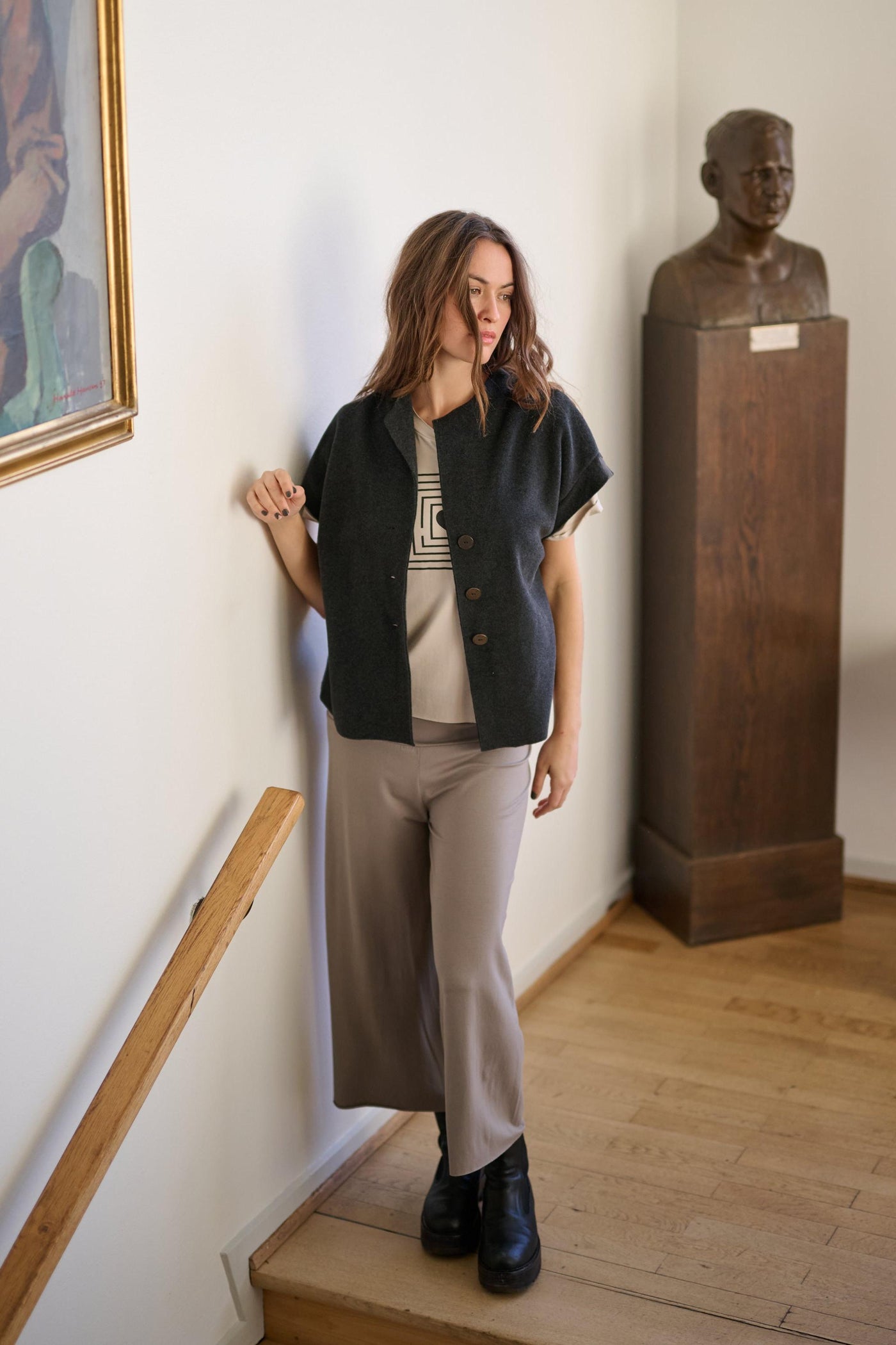 Henriette Steffensen Soft Black Vest