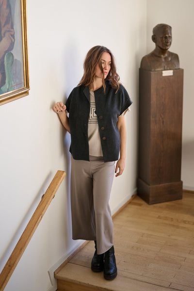 Henriette Steffensen Soft Black Vest