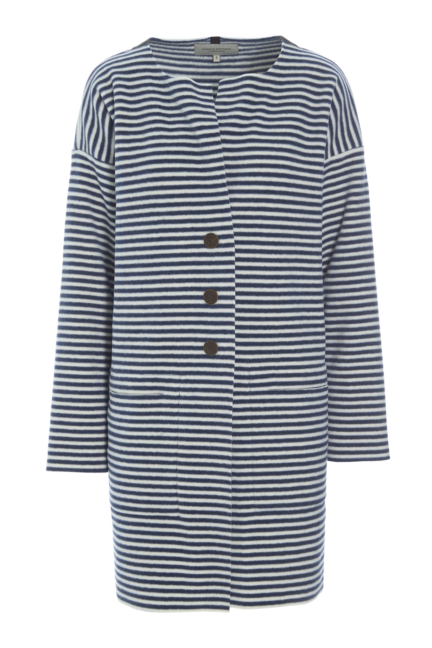 Henriette Steffensen Stripes Cardigan-Womens-Ohh! By Gum - Shop Sustainable