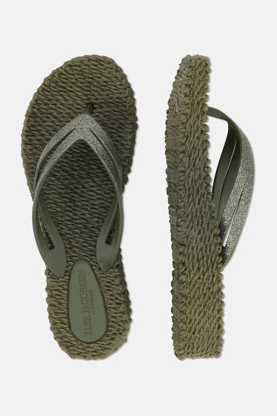 Ilse Jacobsen Flip Flop On Platform Sole - Army-Accessories-Ohh! By Gum - Shop Sustainable