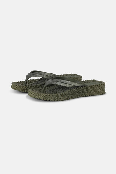 Ilse Jacobsen Flip Flop On Platform Sole - Army-Accessories-Ohh! By Gum - Shop Sustainable