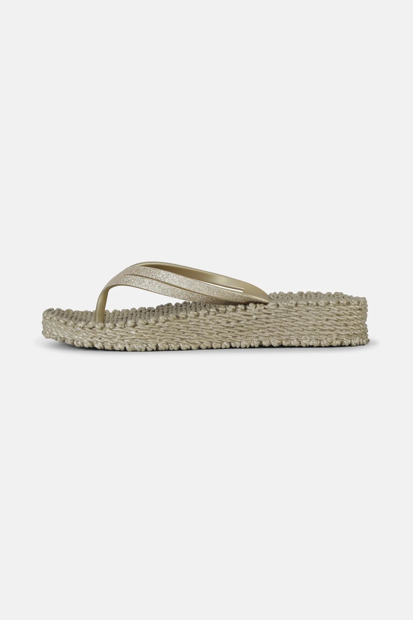 Ilse Jacobsen Flip Flop On Platform Sole - Platin-Accessories-Ohh! By Gum - Shop Sustainable