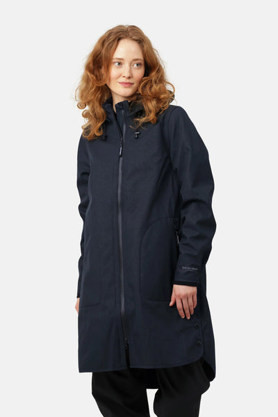 Ilse Jacobsen Raincoat Rain128 in Dark Indigo-Womens-Ohh! By Gum - Shop Sustainable