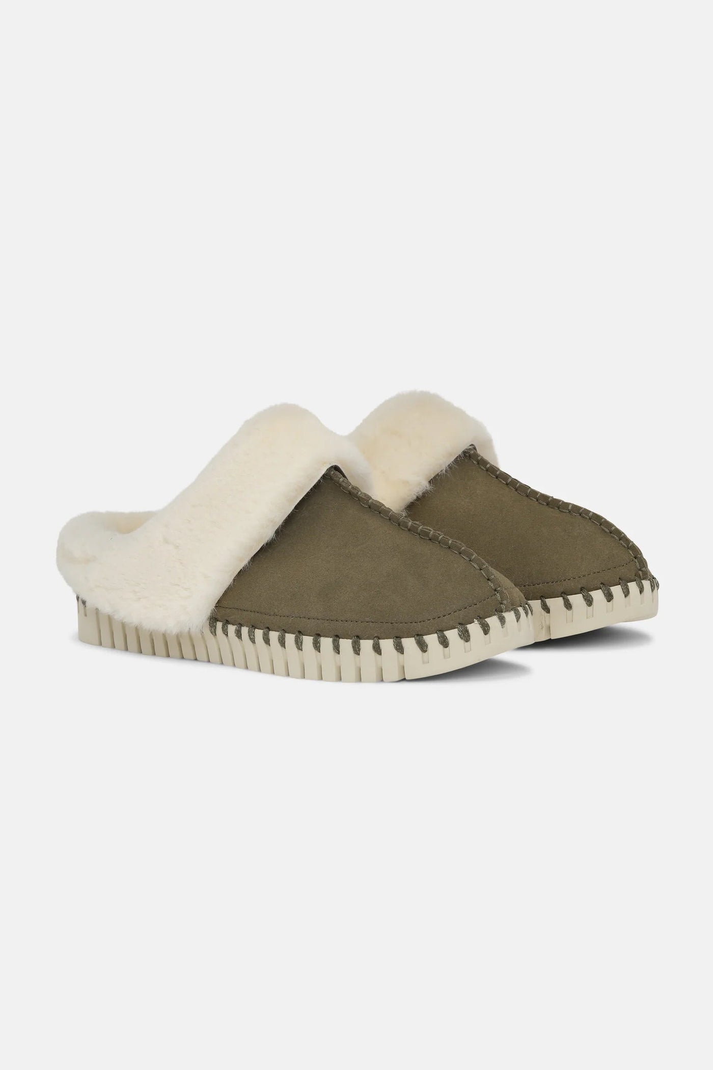Ilse Jacobsen Tulip Slipper in Deep Olive-Womens-Ohh! By Gum - Shop Sustainable