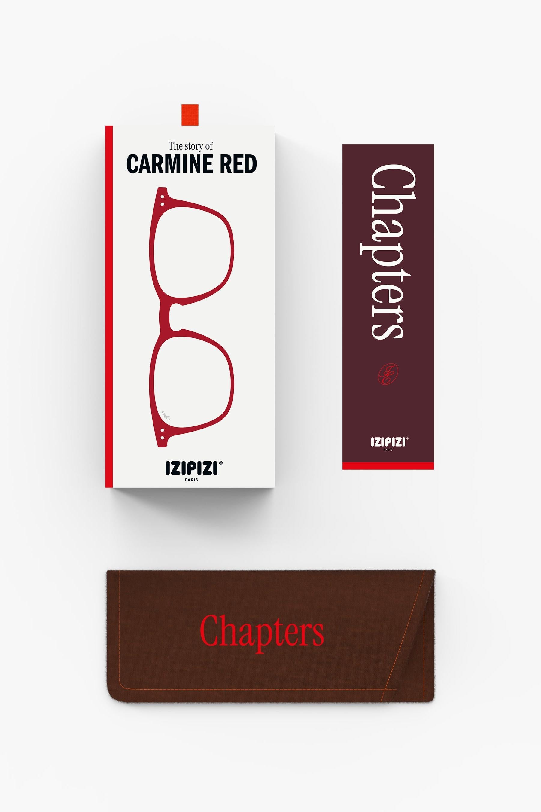 Izipizi #E Reading Glasses in Carmine Red - Ohh! By Gum