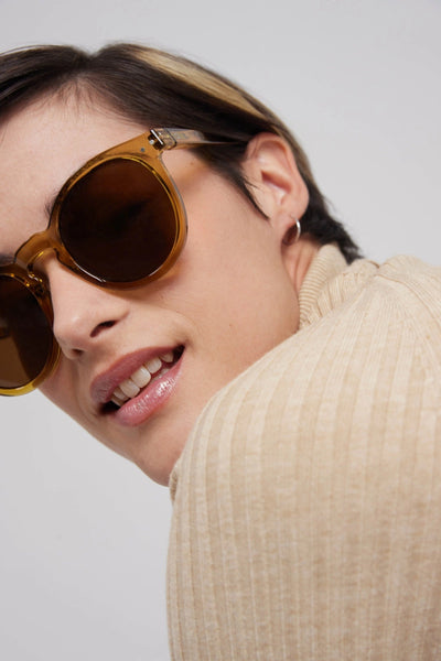 Izipizi #M Sunglasses in Golden Green-Accessories-Ohh! By Gum - Shop Sustainable