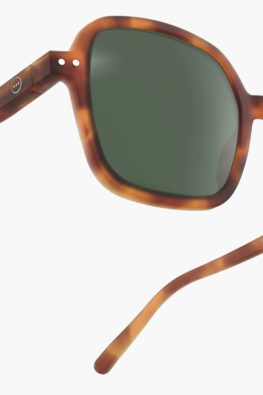Close up of the front of Izipizi Sun OFFICE Havane Sunglasses.