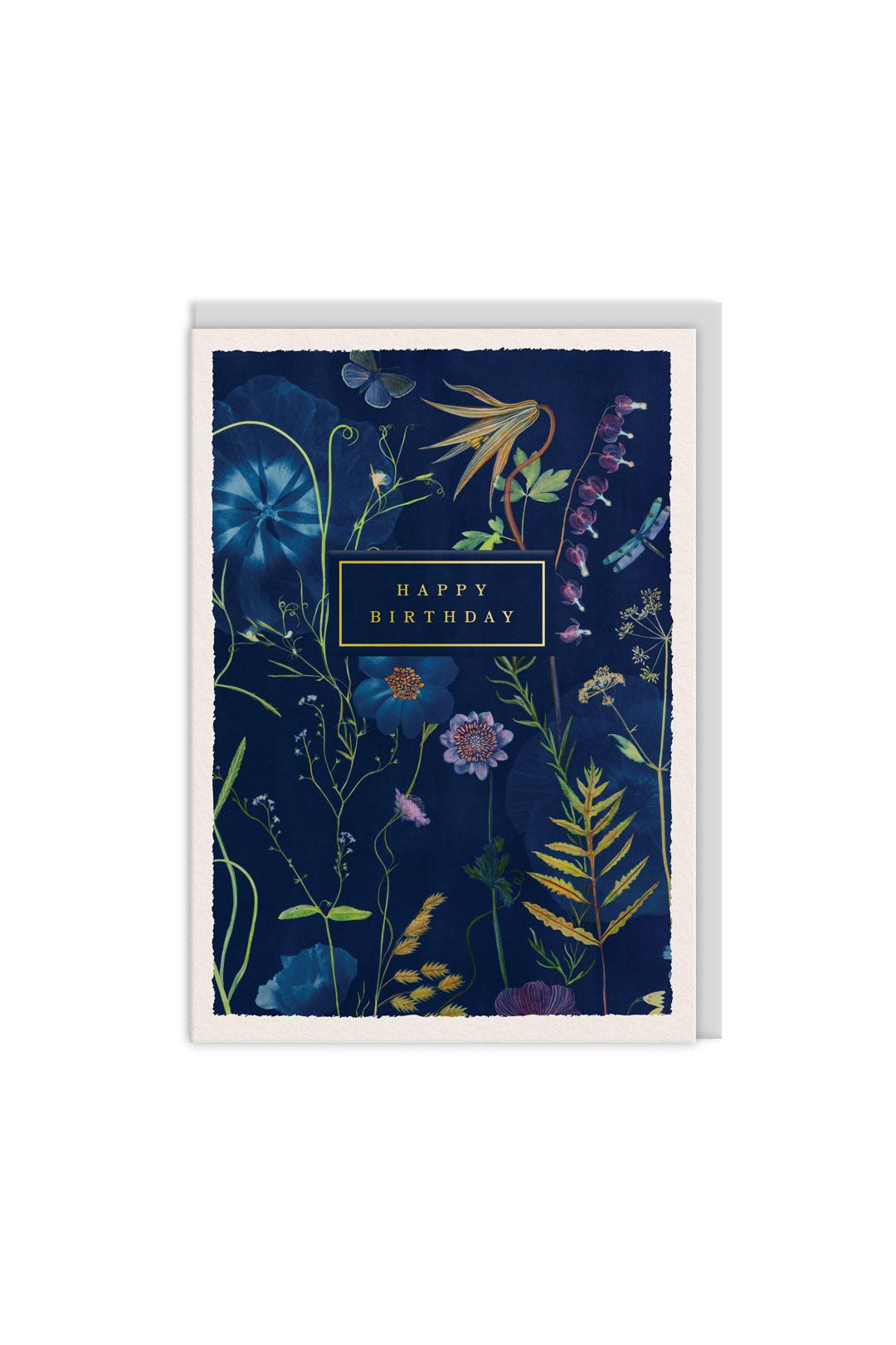 Ohh Deer Birthday Forget Me Nots Greeting Card