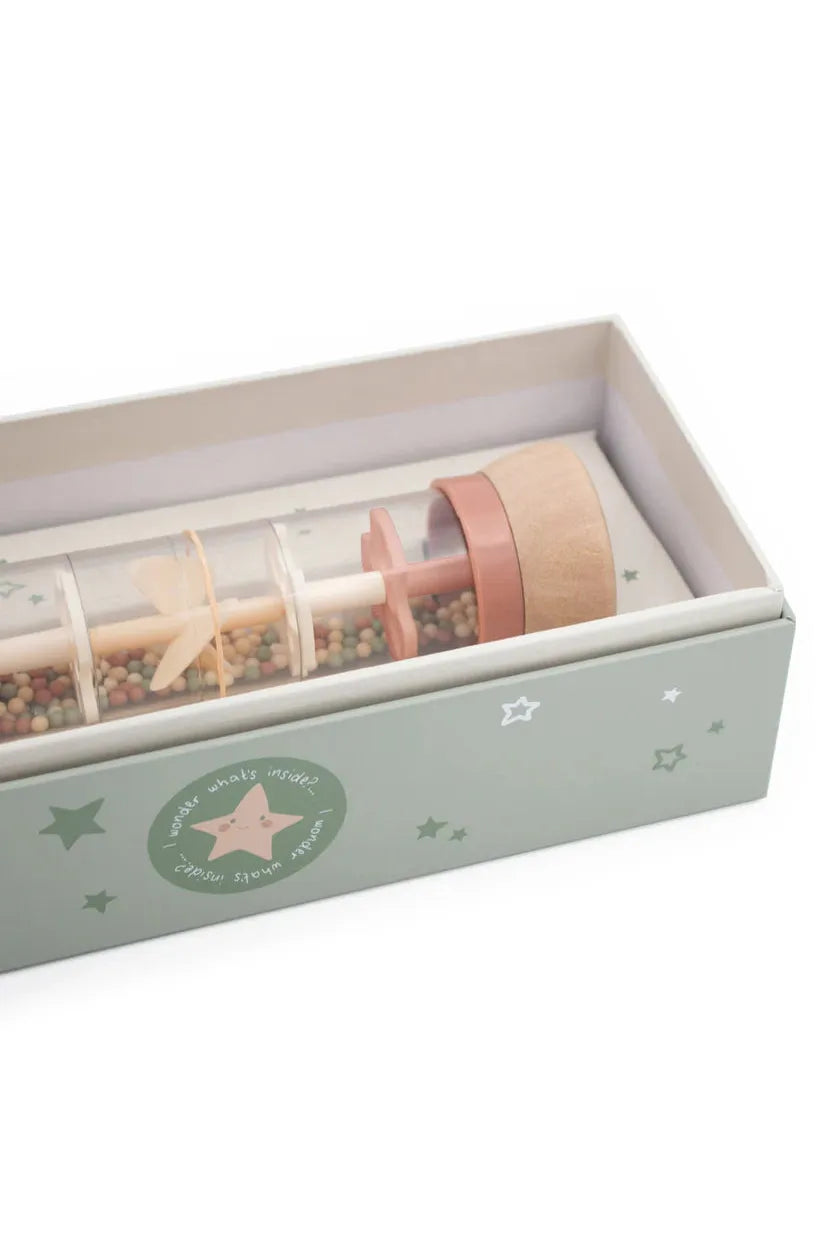 Gift box with rain maker in a box on a white background