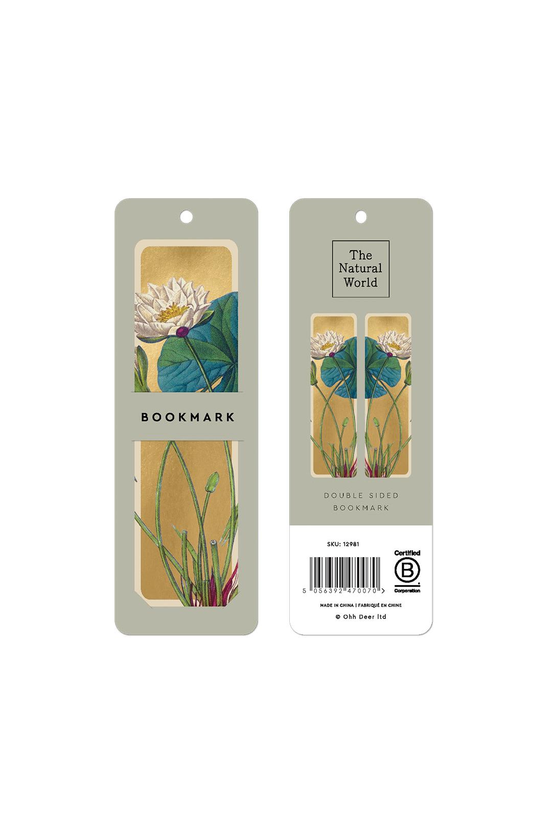 Ohh Deer Natural World Water Lily Premium Bookmark