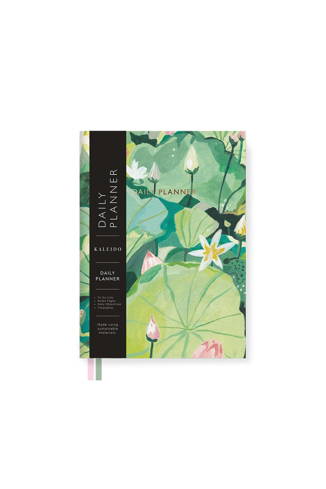 Ohh Deer Waterlillies Fabric Daily Planner (A5)